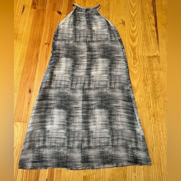 $278 Eileen Fisher Limestone Daze Silk Dress Print Women’s SIZE SM Halter - Picture 11 of 11